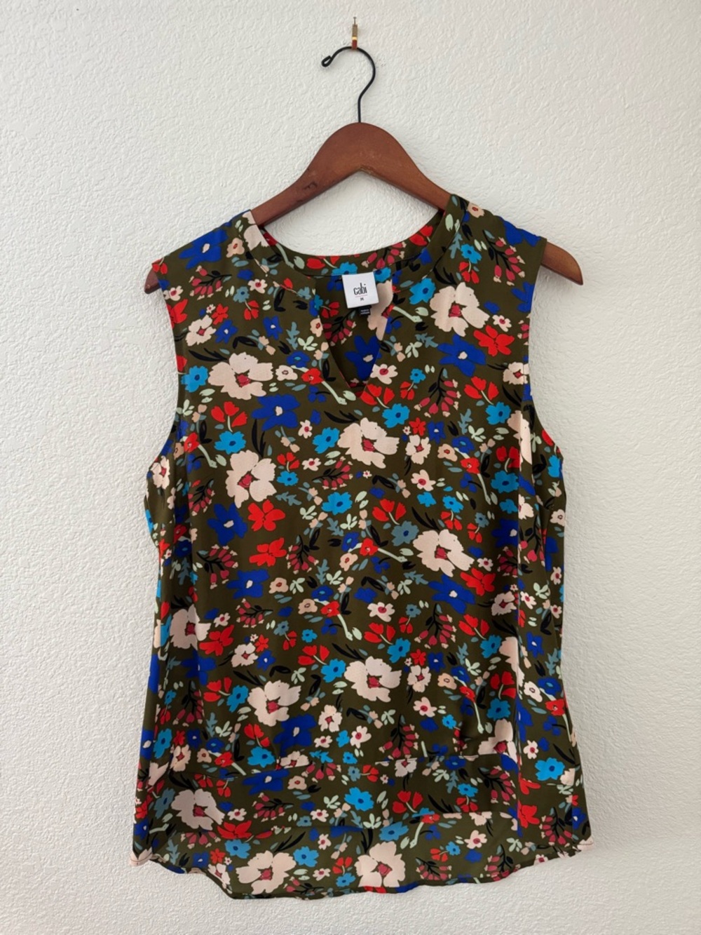 Cabi Floral Sleeveless Blouse - Multicolor